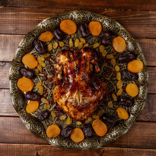 Chicken grill with dry fruits
