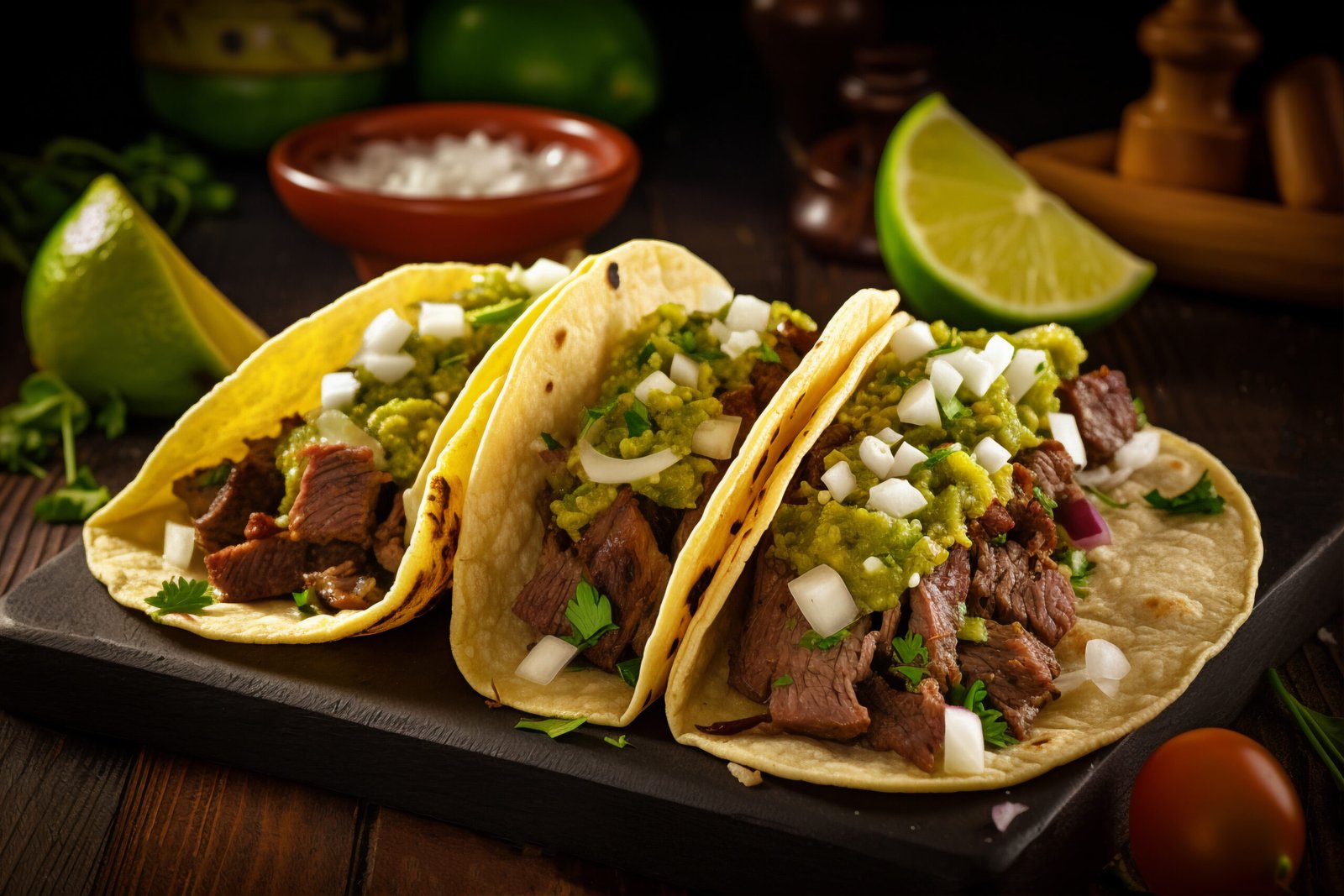 Close up delicious tacos