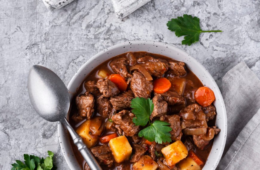 Delicious goulash ready dinner