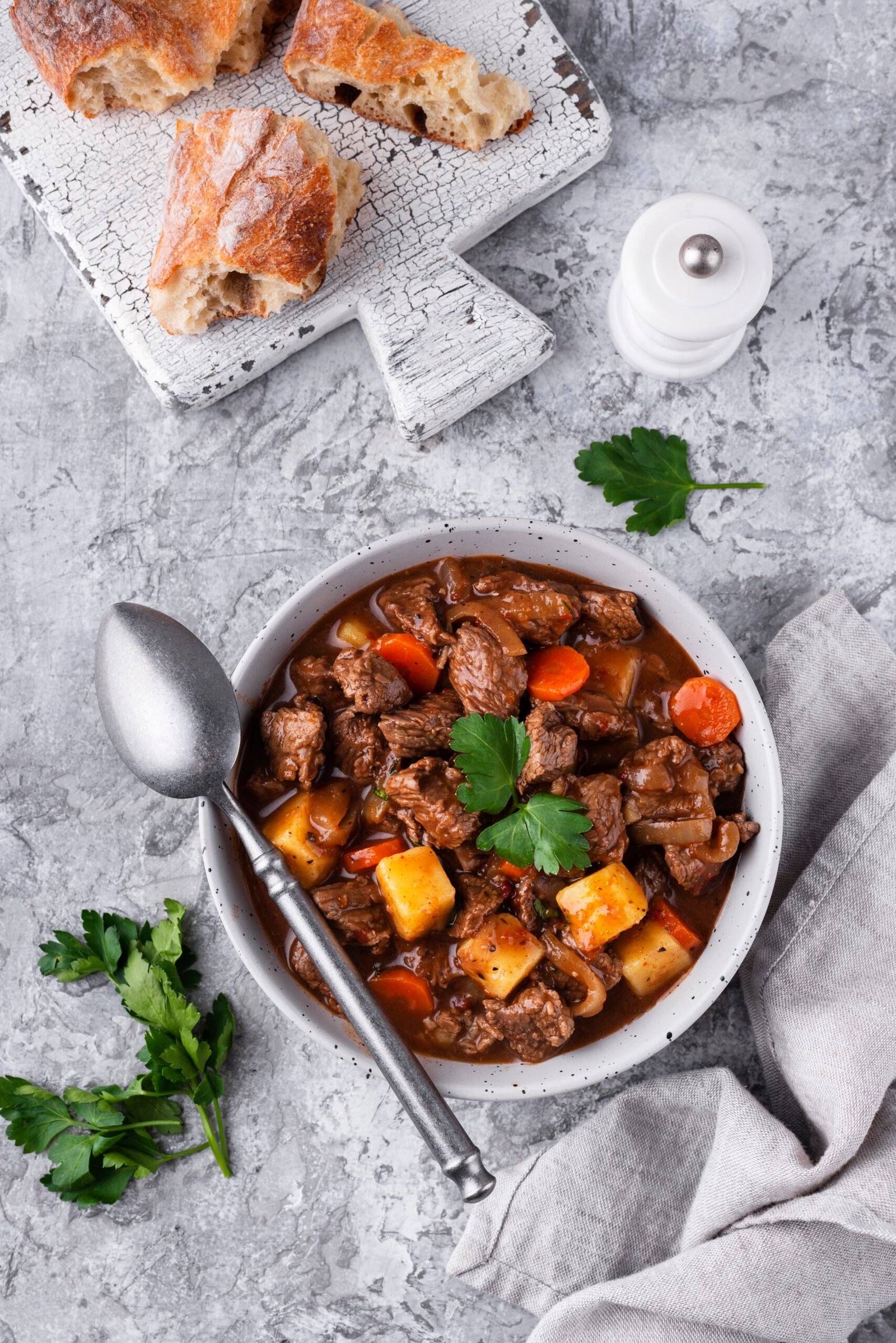 Delicious goulash ready dinner