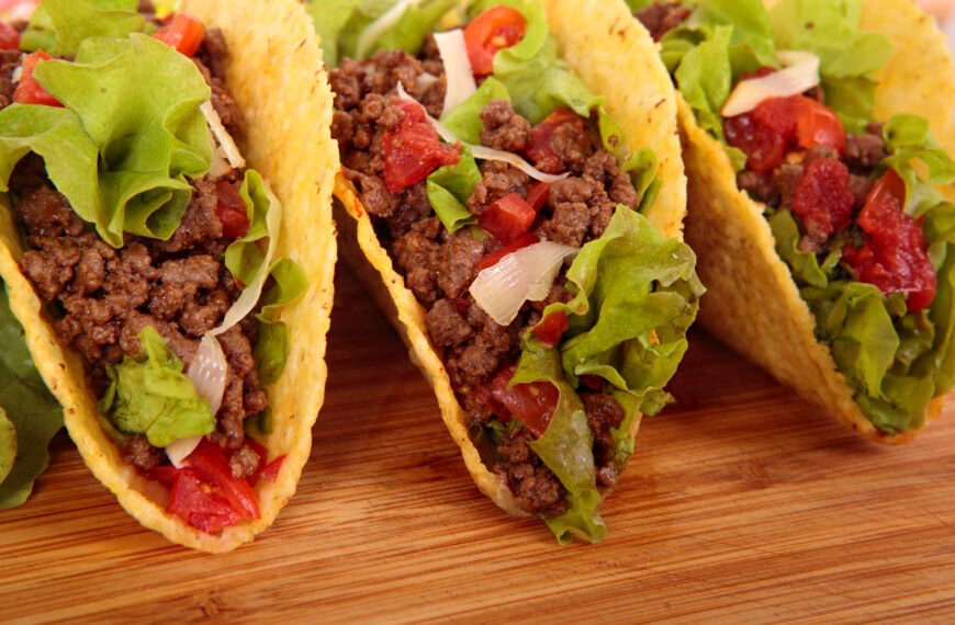 Mexican beef tacos